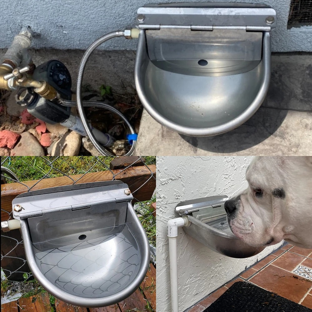 1 Set Automatic Cow Bowl Stainless Water Feeder, Pipe Cow Float Horse Goat Dog Cattle Sheep, Water Bowl for Livestock 294