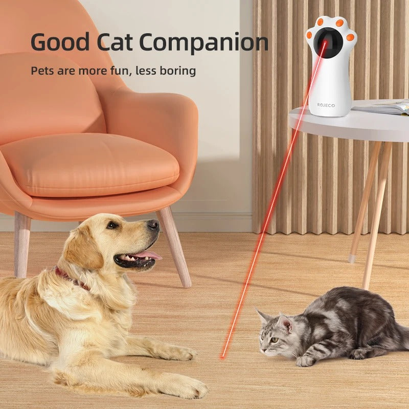 Cat Laser Toy, Automatic Cat Laser Toys Smart, Interactive Teasing Pets, LED Laser Indoor Toy Handheld Cat, Toy Accessories for Dogs Kitten 304