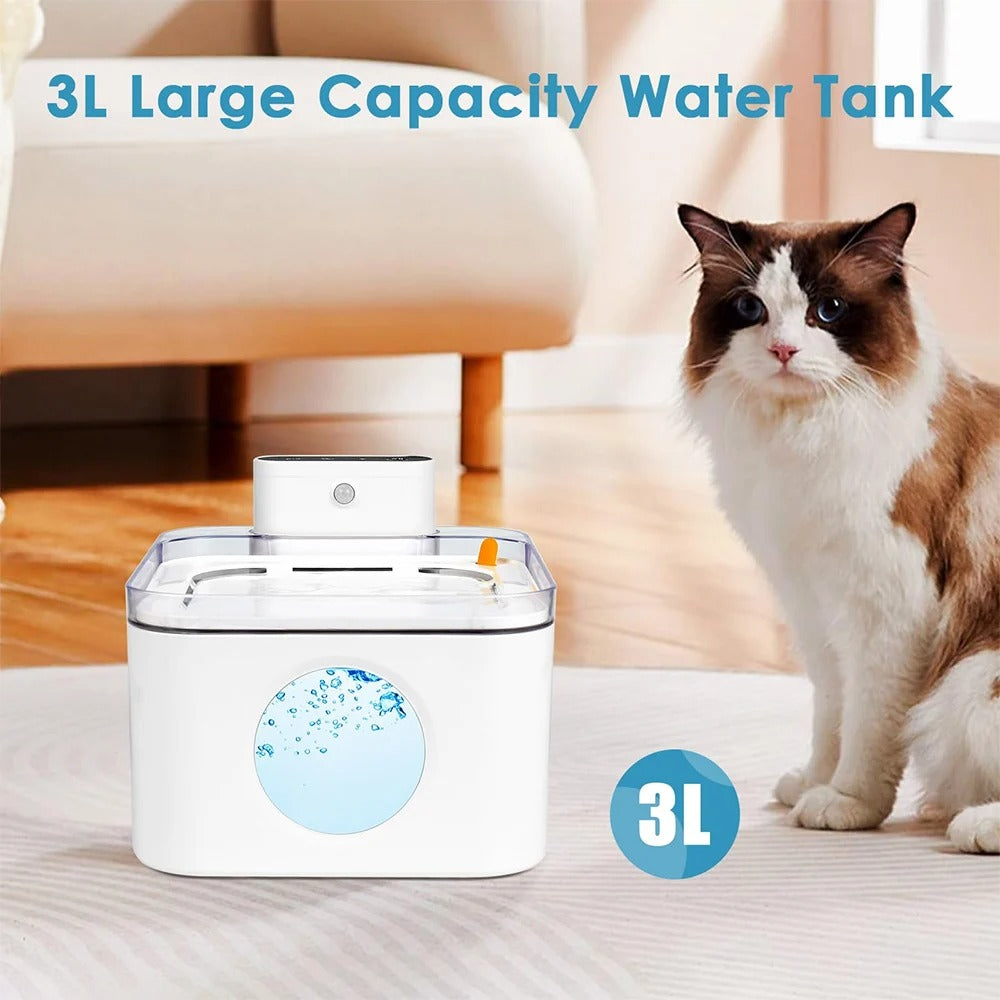 Pet Water Automatic Fountain Dispenser with Smart Pump for Cats, Dogs, Multiple Pets - 3L 122