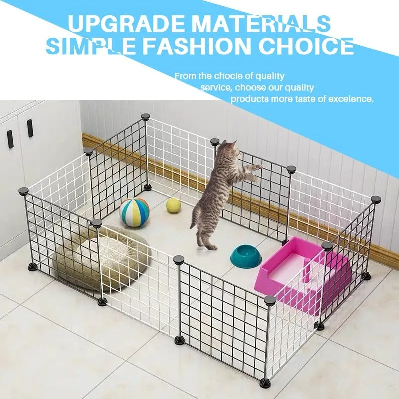 DIY Small Animals Cage with Door, Dog Playpens, Pet fence heavy duty 226