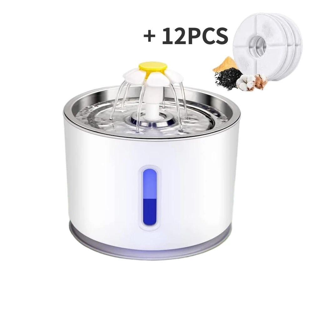 Pet Water Automatic Fountain Dispenser with Smart Pump for Cats, Dogs, Multiple Pets - 2.4L 117