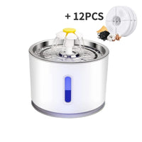 Thumbnail for Pet Water Automatic Fountain Dispenser with Smart Pump for Cats, Dogs, Multiple Pets - 2.4L 117