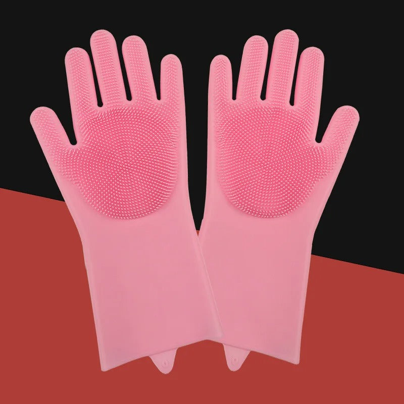 Pet Grooming Cleaning Gloves, Dog Cat Bathing Glove, Indirect Shampoo Gel Scrubber Clean Soft Silicone, Glove Hand Skin Protection 278