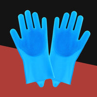 Thumbnail for Pet Grooming Cleaning Gloves, Dog Cat Bathing Glove, Indirect Shampoo Gel Scrubber Clean Soft Silicone, Glove Hand Skin Protection 278