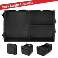 Thumbnail for Trunk Organizer, Car Storage, Custom For Your Cars, Reinforced Handles, Collapsible Multi, Compartment Car Organizers, Foldable and Waterproof, 600D Oxford Polyester LI12995