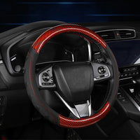 Thumbnail for Carbon Fiber Style Steering Wheel Cover – Breathable Anti-Slip Wear-Resistant Universal Interior Accessory