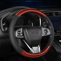 Thumbnail for Carbon Fiber Style Steering Wheel Cover – Breathable Anti-Slip Wear-Resistant Universal Interior Accessory