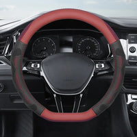 Thumbnail for Ice Silk Steering Wheel Cover – Breathable Leather Grip Cover, Universal Fit for 37–38 cm Wheels