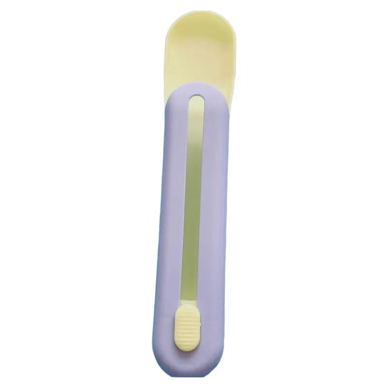4 PCS Pet Feeder Cat Strip Squeeze Spoon, Multifunctional Pet Spoons Cat Feeder, Cat Wet Food Spoon Pet Food Spoon for Lickable Wet Cat Treats Pet Liquid Snack Feeding 93