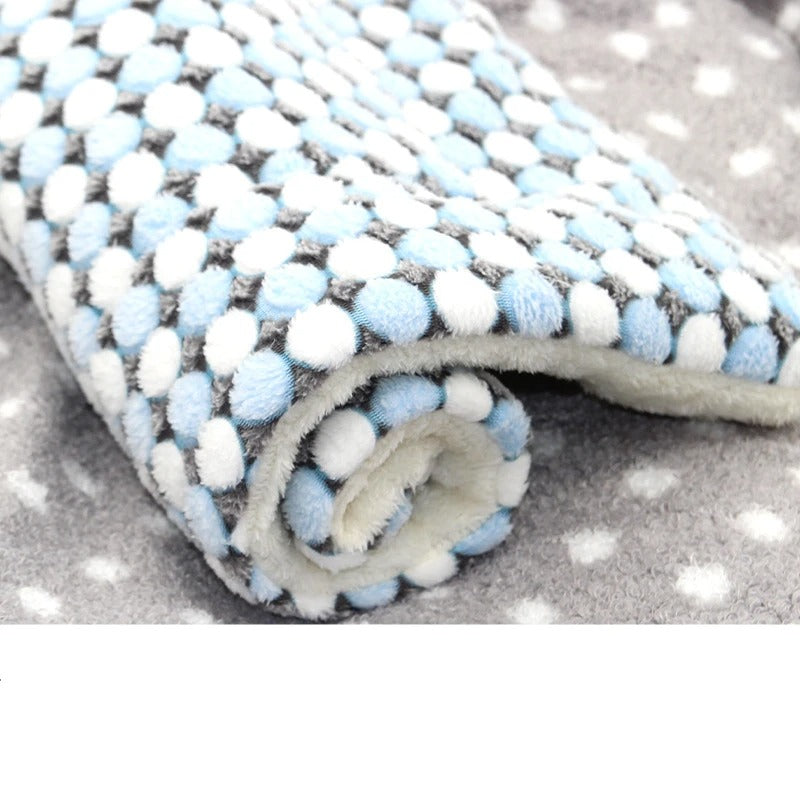 2PCS Dog Mat Pet Bed Washable Flannel Thickened Soft Pet Sleeping Blanket for Dogs Cats Winter Warm 99