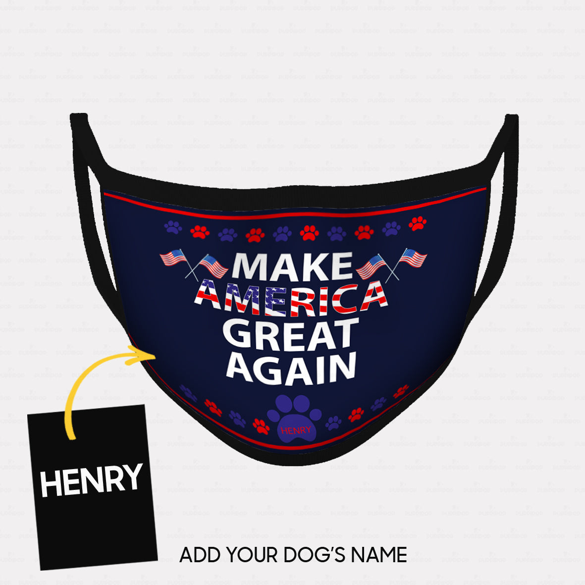 Personalized Dog Gift Idea - Let's Make America Great Again For Dog Lovers - Cloth Mask