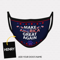 Thumbnail for Personalized Dog Gift Idea - Let's Make America Great Again For Dog Lovers - Cloth Mask