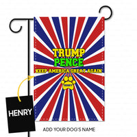 Thumbnail for Personalized Dog Flag Gift Idea - Trump Pence Keep America Great Again For Dog Lovers - Garden Flag
