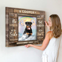 Thumbnail for Custom Pet Memorial Passing Wall Art Canvas, Personalized Pet Memorial Gift, Pet Sympathy Gift, Forever in my Heart Rustic Faux Window - Best Personalized Gifts for Everyone