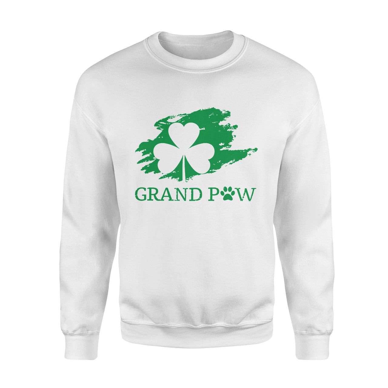 St Patrick's Day Gift Idea - Grand Paw For Dog Lovers - Standard Crew Neck Sweatshirt