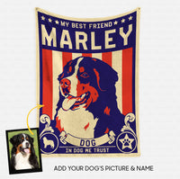 Thumbnail for Personalized Dog Gift Idea - My Best Friend Pop Art Gift For Dog Lovers - Fleece Blanket