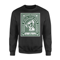 Thumbnail for Personalized St Patrick Dog Gift Idea - Kiss Me, I'm Not Irish But I'm A Boxer Dad For Dog Dad - Standard Crew Neck Sweatshirt