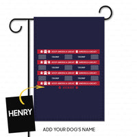 Thumbnail for Personalized Dog Flag Gift Idea - Keep America Great With Trump For Dog Lovers - Garden Flag