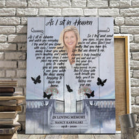 Thumbnail for As i sit in Heaven Custom Photo Wall Art Canvas, Memorial Gift, Remembarance Gifts