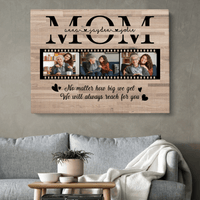 Thumbnail for Customized Mom Picture Wall Art Canvas, Mother Film Photo Canvas for Mom