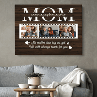 Thumbnail for Customized Mom Picture Wall Art Canvas, Mother Film Photo Canvas for Mom