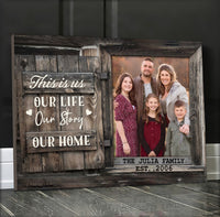 Thumbnail for Customized This is us Mom Picture Wall Art Canvas, Family photo Canvas for Mother