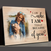 Thumbnail for Customized Picture Mom and Daughter, Son Wall Art, We appreciate you Canvas for Mother