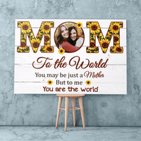 Thumbnail for Customized Picture Mom and Daughter, Son Wall Art, We appreciate you Canvas for Mother