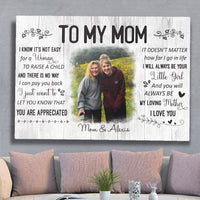 Thumbnail for Personalized Photo Mother Canvas, You Are The World Wall Art from Daughter