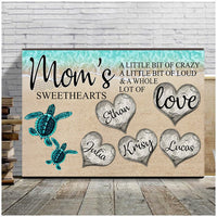 Thumbnail for Mama Elephant Wall Art, A Whole lot of Love Wall Art Canvas for Mother