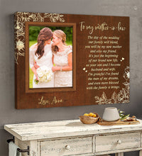 Thumbnail for Custom Picture My Mother-in-law Wall Art Canvas, Gift from Daughter-in-law