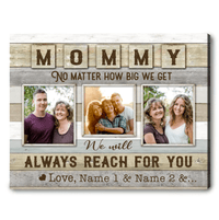 Thumbnail for Personalized Gift Ideas for Mom Custom Photo Canvas Print Mommy No matter how big we get