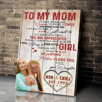Thumbnail for Custom Photo Single Mother, Single Mom Canvas Wall Art from Son and Daughter Living Room Decor