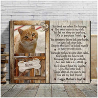 Thumbnail for Personalized Cat Picture, Mothers Day Gift For Cat, Cat Wall Art for Mothers Day, Gift for Catmom
