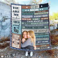 Thumbnail for Customized Picture Mother and Daughter Blanket, Gift from Daughter to Mom Throw Blanket Sherpa Blanket for Bedroom