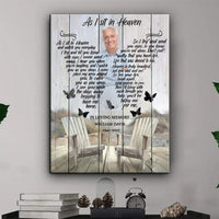 Thumbnail for Personalized Sympathy Gifts, Memory Photo Gifts, Remembrance Gifts, I never left you Canvas Wall Art