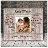 Thumbnail for First Mothers Day Gift, New Mom Gifts, Custom Photo Mother's Day Canvas for Milky Mama Bedroom Wall Art