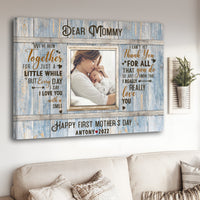 Thumbnail for First Mothers Day Gift, New Mom Gifts, Custom Photo Mother's Day Canvas for Milky Mama Bedroom Wall Art