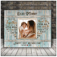 Thumbnail for First Mothers Day Gift, New Mom Gifts, Custom Photo Mother's Day Canvas for Milky Mama Bedroom Wall Art