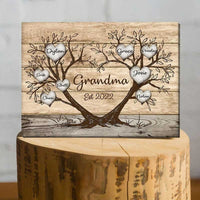 Thumbnail for Personalized This Grandma belong to Grandkids Heart Tree Landscape Canvas for Mother