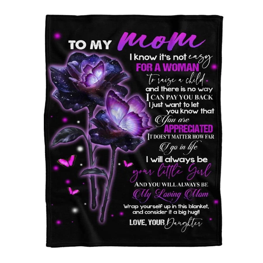 Now That I'm Busy Growing Up Rose Flower Big Hug Mandala Blanket, Gift from Son