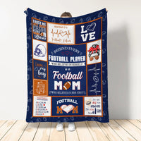 Thumbnail for Football Mom Blanket, Behind Every Football Player Who Believes In Himself Is A Football Mom