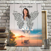 Thumbnail for Personalized Sunset On the Beach Sentimental Gifts, Lost of Daughter, Son Memorial Canvas