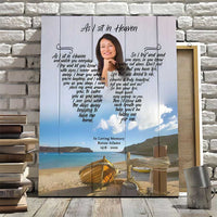 Thumbnail for Personalized Sunset On the Beach Sentimental Gifts, Lost of Daughter, Son Memorial Canvas