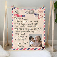 Thumbnail for Mother's Day Blanket - Dear Mom, I Love You - Custom Photo Blanket - Photo Blanket