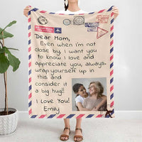 Thumbnail for Mother's Day Blanket - Dear Mom, I Love You - Custom Photo Blanket - Photo Blanket