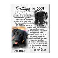 Thumbnail for Personalized Pet Memorial Gifts, Two Pet Portraits Waiting at the Door Poem Photo Gift