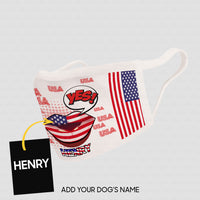 Thumbnail for Personalized Dog Gift Idea - America Let's Say Yes For Dog Lovers - Cloth Mask
