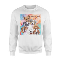 Thumbnail for Personalized Father Day Dog Gift Idea - First Fur Babies For Dog Dad - Standard Crew Neck Sweatshirt