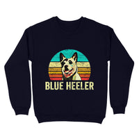 Thumbnail for Retro Gift For Dad Dog - Vintage Blue Heeler - Standard Crew Neck Sweatshirt
